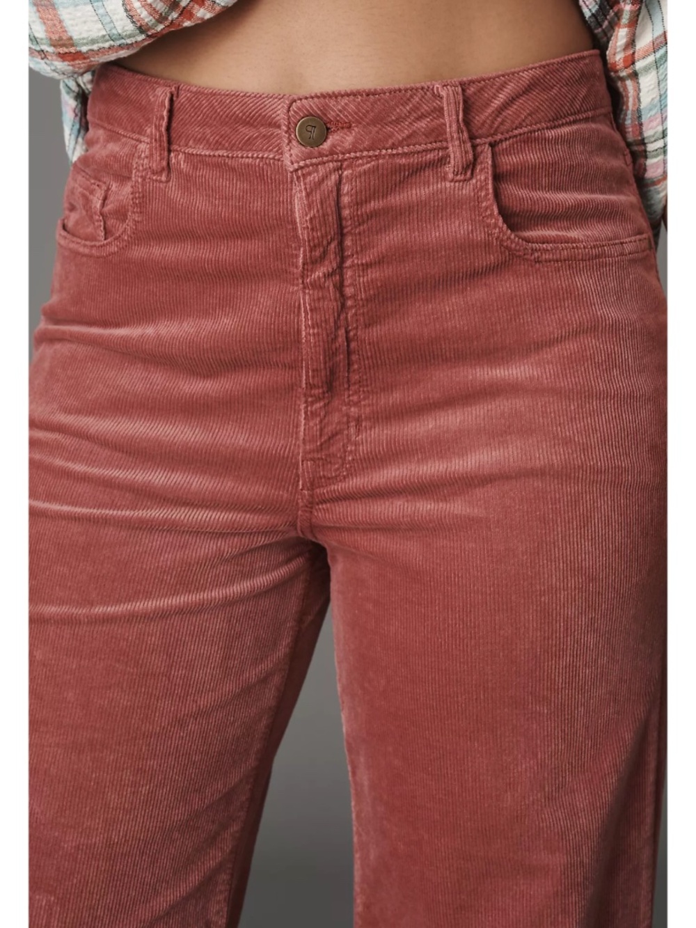 Anthropologie Pilcro Robbie Corduroy High-Rise Wide Leg Jeans by Pilcro Size 30 - Picture 3 of 14